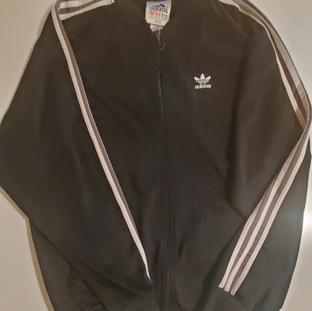 Adidas Old School Zip up Track Jacket L